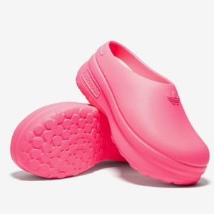 NEW! Adidas Adifoam Stan Smith Mule Shoes Pink Women's Clogs Size 9